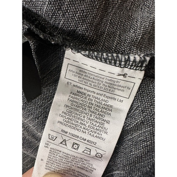 Vintage Adidas Miami Hurricanes Black Full Zip Nylon Hoodie Jacket (L) - Picture 4 of 8